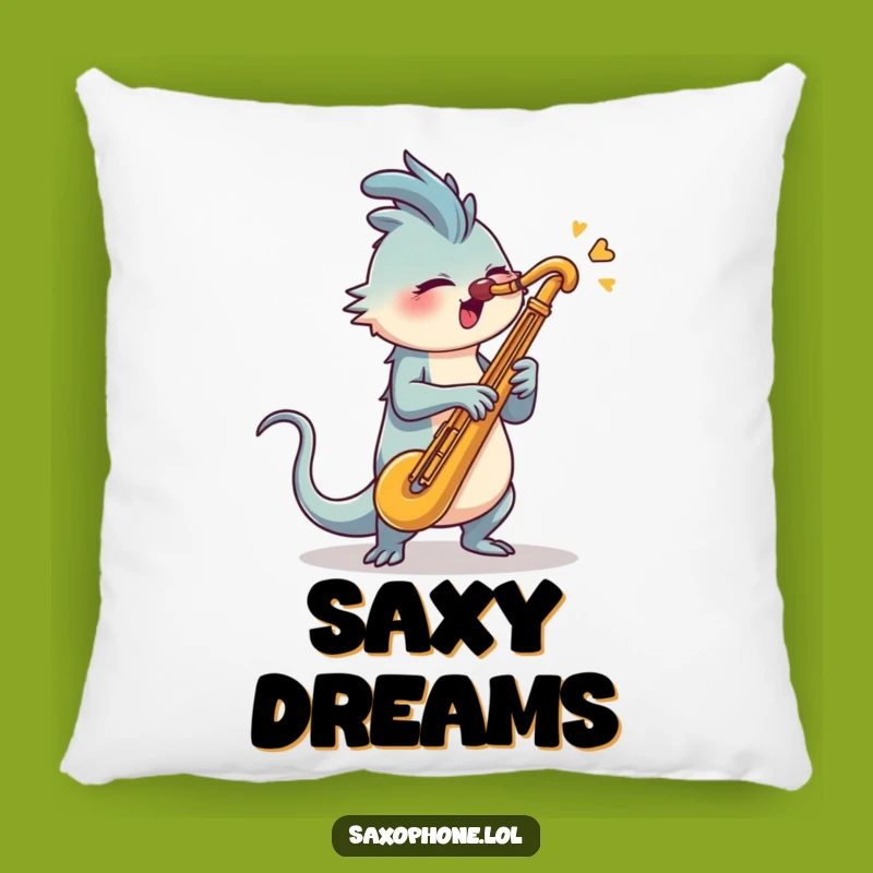 Funny Saxophone Blast Pillow: Comfy Cushion for Musical Souls