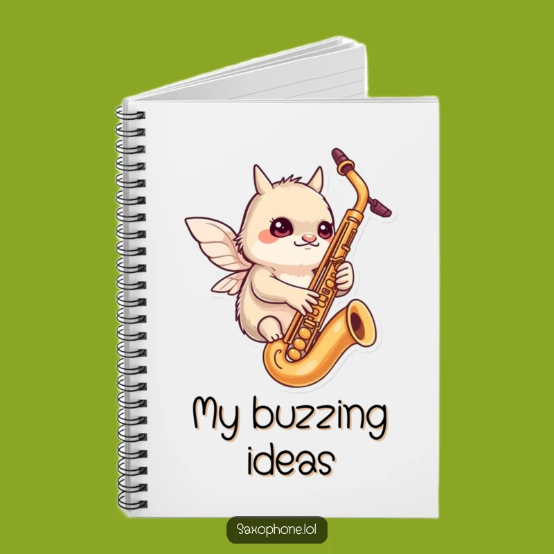 Funny Tiny Wings Sax Notebook: Capture Ideas with Focus, Creative Funny Gift
