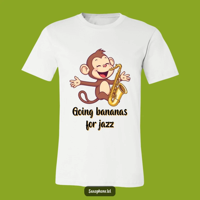 Funny Monkey Sax T-Shirt: Wild Musician Tee, Perfect Lively Funny Gift!