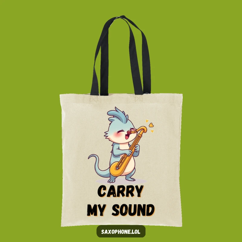 Funny Saxophone Blast Tote Bag: Carry Your Musical Energy Anywhere